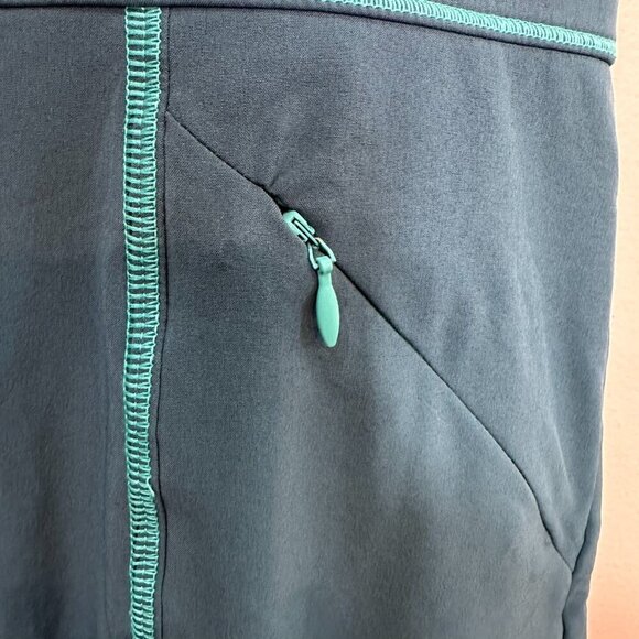 Title Nine Nimblene Dress Size 14 Blue Racerback Sleeveless Outdoor Travel UPF - Picture 3 of 9